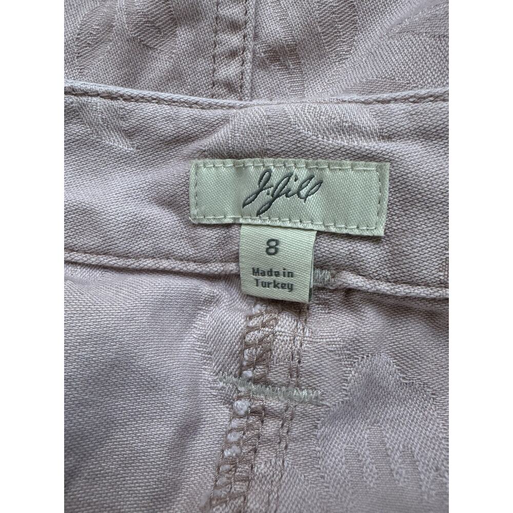J. Jill Cargo Safari Skirt Womens Size 8 Pink Floral Pockets Cotton Summer - Picture 11 of 13